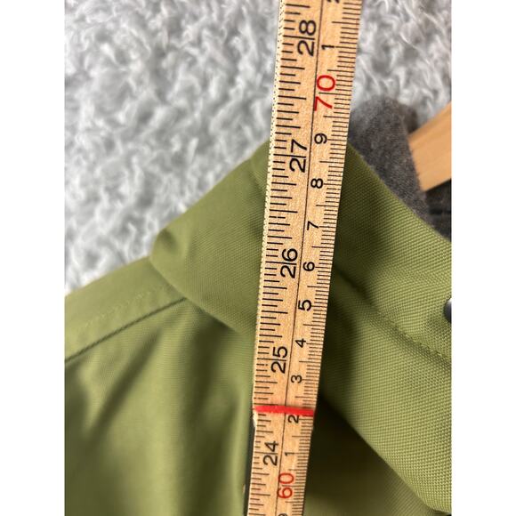 Cabela’s Outdoor Gear Men’s L Green Insulated Jacket Fleece  Hood Full Zip Shell - Picture 4 of 9